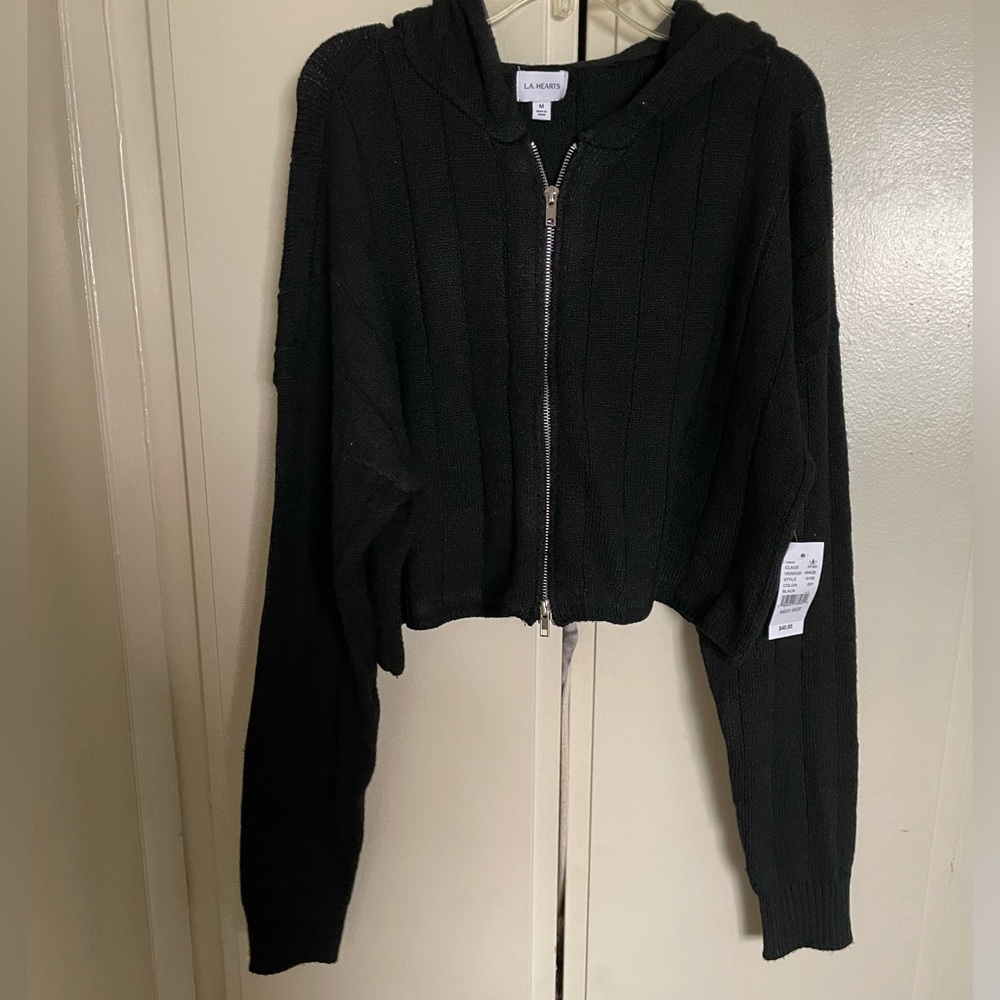 LA Hearts Eco Ribbed Sweater Hoodie by PacSun